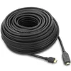 PremiumCord HDMI High Speed z eth. kablom z ojačevalnikom, 15 m, 3x zaščita, M/M, pozlačeni konektorji, črn
