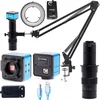 shumee 50 mm mikroskopsko držalo + digitalni mikroskopski objektiv s 180-kratnim zoomom in nosilcem C + kamera T250 + 56-kratna LED dioda