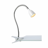 Markslöjd 106091 - LED stona lampa sa stezaljkom TULIP LED/3W/230V bela