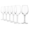 6-piece white wine glass set, made of crystalline glass, 240 ml, ELIT