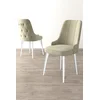 HANAH HOME Set 4 stolice Newa Cream White