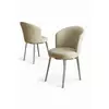HANAH HOME Set stolica (6 delova) Risa Cream Chrome