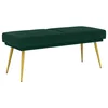 Klupa s dvostrukim slojem Tamnozelena 120 x 45 x 46 cm Baršun