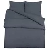 MAISON CHIC Komplet posteljnine - Posteljnina antracit 260x240 cm lahka mikrovlakna, (21786952)