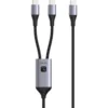 Techly ICOC MU2C-2C100W USB-C na 2x USB-C polnilni kabel 100W 1,5m PD QC PPS
