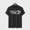 MAFIMI Muška majica Majica za pecanje, Crna