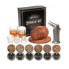 Luksuzni komplet za dimljenje viskija Whisky Smoker XL – 18-delni darilni set s kozarci in 6 vrstami lesnih sekancev