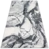 Decormat Zunanja preproga Črno -beli marmor 60x90 cm
