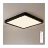 Brilagi - LED prigušiva stropno svetlo ESTELA SQUARE LED/36W/230V 31x31 cm crna + daljinski upravljač