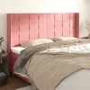 vidaXL vidaXL Vzglavje z ušesi roza 183x16x118/128 cm žamet, (20952469)