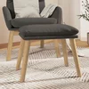 vidaXL Stolček za noge temno siv 45x29,5x39 cm žamet