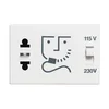VTIČ ZA BRIVNIK 2P/115V/250V 3M BEL RW4177