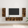 TV zidni ormar Zidne 2 pcs Dimljeni hrast 30 x 31 x 80 cm