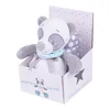 JUNGLE Set ćebe i igračka za bebe, Sivo-beli