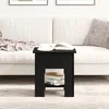 Kava Stol Crni hrast 40 x 40 x 42 cm Konstruirano drvo