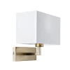 Endon 61604 - Zidno svetlo PICCOLO 1xE27/10W/230V bela/mat hrom