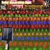 Solarne LED sijalice mreža šarena 1,5x1,5m