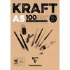 Clairefontaine blok skicirka Brown Kraft A5, 100listni, 90g