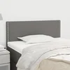 Vidaxl vidaXL Vzglavje za posteljo temno sivo 90x5x78/88 cm blago
