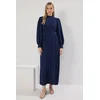 Trendyol Modest Ženska haljina Tctss25Eb00110, Tamnoplava