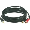 Klotz Y-Kabel Ministereoklinke - 2x Cinch 3m