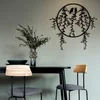 Wallity Metalna zidna dekoracija grane i ptičice 45x44 cm crna