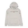 TOMMY HILFIGER Majica nočno modra/pegasto siva/svetlo rdeča/bela