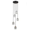 ITALUX PND-40813-5R-BK-HBR - Luster na sajli TORNO 5xE14/40W/230V crna/zlatna