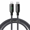 Yesido - podatkovni kabel (CA86) - Lightning na Type-C 20W 5A digitalni zaslon - 120 cm - crni