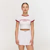 GymBeam Women‘s Varsity T-Shirt White