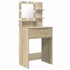 Vidaxl Toaletne mize za spalnice Sonoma hrast 80 x 39,6 x 135 cm
