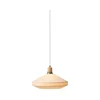 Halo Design 744206-Luster na sajli PARIS 1xE27/60W/230V prečnik 40 cm krem./mesing/hrast
