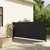 Bočna tenda na uvlačenje crna 140 x 300 cm