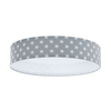 LED Zatemnitvena svetilka GALAXY KIDS LED/24W/230V zvezde siva/bela + Daljinski upravljalnik