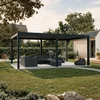 Bioklimatska pergola Ancora Samostoječa, 3 x 6 m, Antracit, Električni