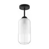 BRILAGI - LED plafonski luster RETRO GLASS 1xE27/60W/230V prečnik 14 cm crna/bela