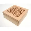 Škatlica za nakit z okrasnim pokrovom - 15 x 15 cm