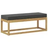 Vidaxl Zunanji stolček klop Bela 115 x 43 x 45 cm Masiven les akacije