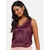 love & roses Top ciklama/bela