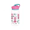 QUOKKA Quokka Kids Glow, Plastična steklenica s slamico Melodic Flowers, 580ml, 40284