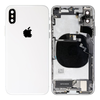 Apple iPhone X - zadnje ohišje z majhnimi deli (srebrna)