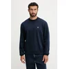 Bombažen pulover Calvin Klein Jeans moški, mornarsko modra barva, LV04RC296G