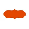 shumee Etiketa za kozarec 7,5x3 cm za marmelado 60 kosov, oranžna mat