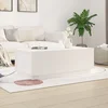 Stolić za kavu bijeli 100 x 50 x 35 cm od masivne borovine