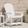 Adirondack ljuljačka Bijelo 92 x 73,5 x 92 cm HDPE