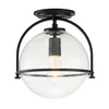 Quintiesse QN-SOMERSET-F-C-BK - Plafonska svetiljka SOMERSET 1xE27/60W/230V crna
