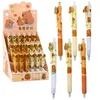 Gel pisalo LEAN kapibara, modro polnilo, 0.5mm, 14cm