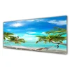tulup.si Slika na akrilnem steklu Tropical palme hammock beach 125x50 cm 4 obešalnika