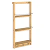 Stenska polica za kopalnico BAMBOO, 28,5x10x70cm, 3 police, rjava Casaria