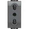 UTIČNICA 1M 2P+E/16A/250V ANTHRACITE L4180#